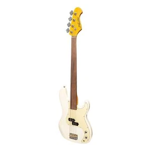 J&D Luthiers 4-String PB-Style Fretless Electric Bass Guitar (Cream) - Picture 1 of 2