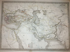 Carte Plan Empire D'alexandre Le Grand Par Monin Vers 1830