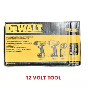 DEWALT DCK311S3 12V 12 Volt Cordless Screwdriver Impact Wrench & Light Combo Kit - Picture 1 of 4