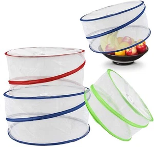 Collapsible Pop Up Food Covers 3pc Set Food Picnic Protectors Insect Net Storage - Picture 1 of 3