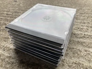 7 x Single Empty CD Jewel Cases Black - Afbeelding 1 van 4