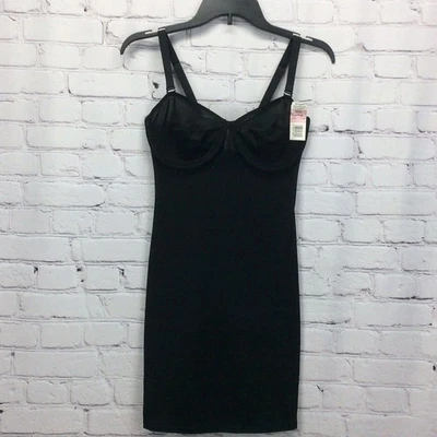 Vintage Weight Watchers In Control Instant Body Shaping Bra Slip Size 36D Black - Image 1 of 4