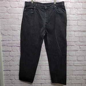 Vintage Levis 545 Brown Tab 90s Black Denim Jeans Gr. 40x30 Loose Fit Made in USA - Bild 1 von 10