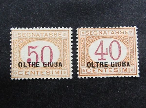 nystamps Italy Oltre Giuba Stamp # J5 J6 Mint OG H L25x1058 - Picture 1 of 2