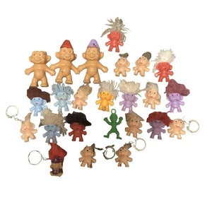 Lot of 24 Vintage Mini 1960 Gumball Trolls - Picture 1 of 1