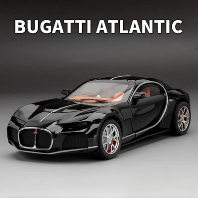 Bugatti – Jouets Atlantiques, Échelle 1/24, Modèle De Voiture En Alliage Moulé S - Photo 1/4