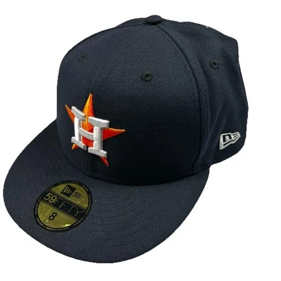 Houston Astros New Era 59FIFTY MLB Navy Texas Stateview Fitted Cap Size 8 New - Image 1 of 4