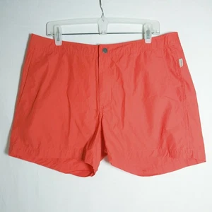 Onia Badeshorts Badehose Mesh gefüttert Calder 5" Herren 36 Lifeguard orange Taschen - Bild 1 von 21