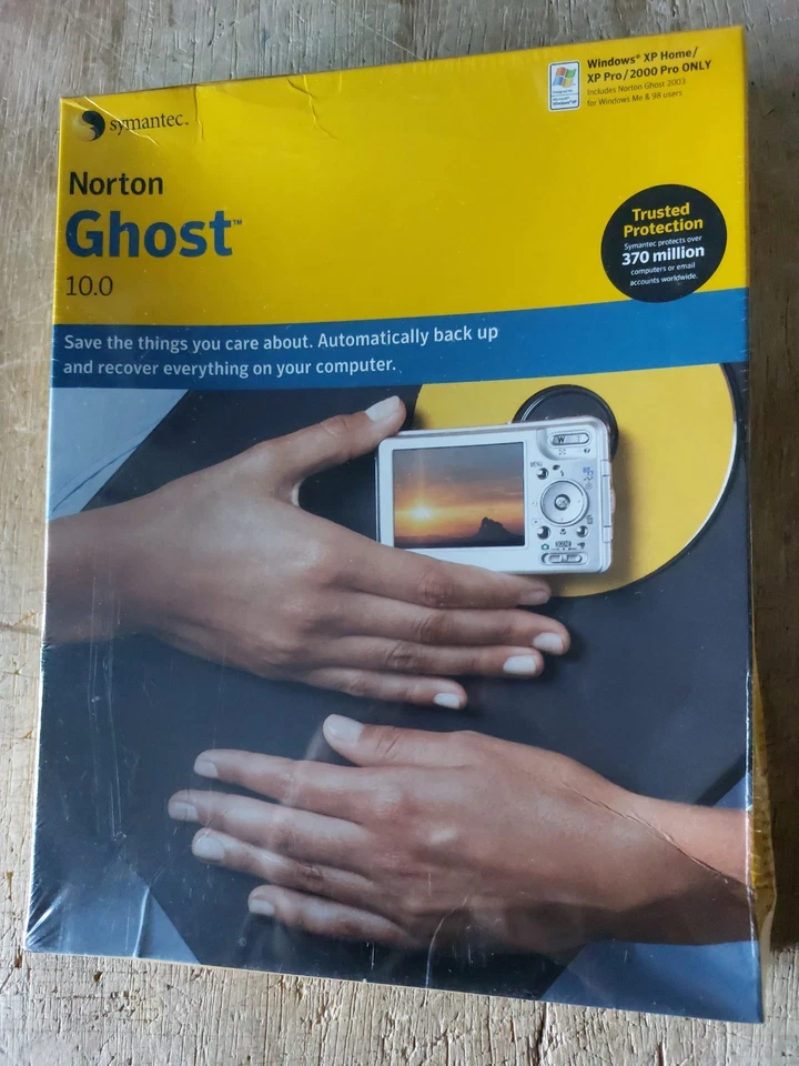 Norton Ghost 10 PC Computer Backup Recovery Windows XP Home Pro 2000 New Sealed - Image 1 of 4