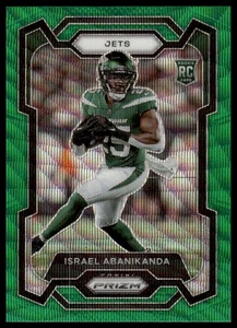 2023 Panini Prizm #379 Israel Abanikanda Green Wave New York Jets NM+ - Picture 1 of 2