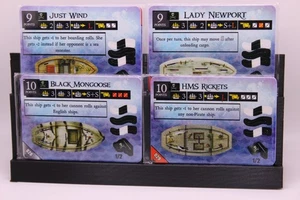 WizKids Pirates 4 Ships Lady Newport HMS Rickets Just Wind Black Mongoose - Picture 1 of 1