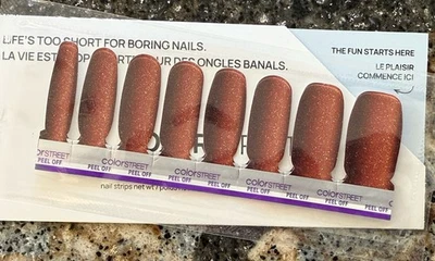 Tiras de uñas Color Street ~ TOSTADAS DE CANELA ~ De Color Play Caramel Café Foto 1 de 3