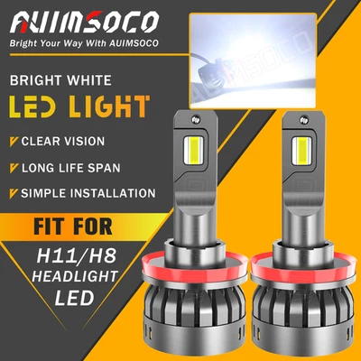 2x H11 H8 LED Faro Bombilla de haz bajo 6000K para Kenworth W990 2019-2025 20000LM Foto 1 de 4