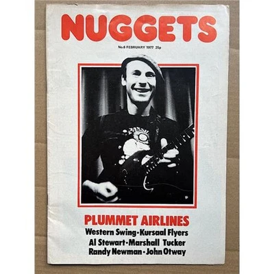 VARIOUS 1977 NUGGETS #6 MAGAZINE FEBRUARY 1977 - al stewart/kursaal flyers/randy - Image 1 of 2
