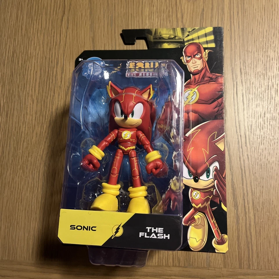 NEW 2025 DC x Sonic The Hedgehog SONIC as THE FLASH 5" Jakks Pacific - Image 1 of 4