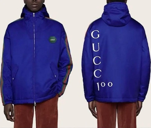 Giacca Gucci 100° Anniversario Nylon Felpa con Cappuccio Edizione Limitata Ottima Usata