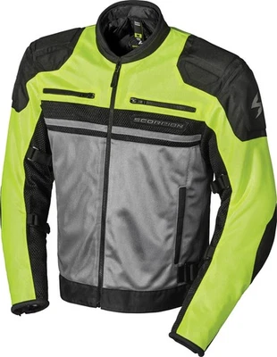 *FREE SHIPPING* SCORPION EXO VORTEX AIR MESH HI-VIS JACKET - Image 1 of 2