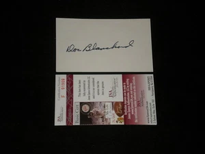 DOC BLANCHARD SIGNED AUTOGRAPHED INDEX CARD ARMY 1945 HEISMAN (d.09) JSA - Picture 1 of 1