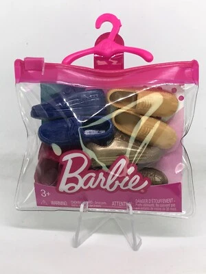 Barbie Ken Zapatos Multi-Pack Bolso Tenis, Sin Cordones Oxford Accesorios 4 Pares -NUEVOS Foto 1 de 4