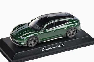 1:43 NOREV 2025 PORSCHE Taycan (J1.2) 4S Cross Turismo Oak Green DEALER EDITION - Picture 1 of 3