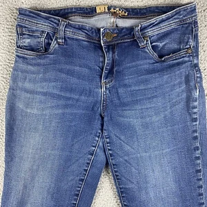 Kut From The Kloth Jeans Womens 8 Blue Straight Dark Wash Rockabilly Festival - Picture 1 of 10