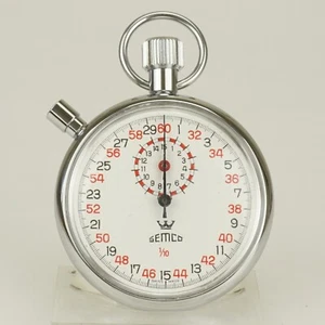 WORKING! Stop Pocket Watch SEMCO Men's fusee duplex repeater chronograph - Picture 1 of 8