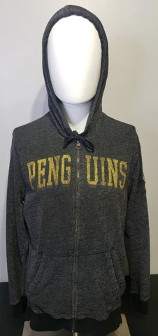 47 Brand Pittsburgh Penguins Full Zip Mens  Hoodie Size Medium Sweatshirt Cover