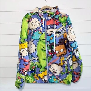 Members Only Jacket Rugrats Nickelodeon Hooded Windbreaker Size M - Picture 1 of 9