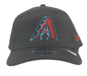 MLB Arizona Diamondbacks Black Stretch-Snap Adjustable Hat By New Era - Picture 1 of 4