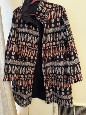 Tory Burch Reversible Navy/Fern Rain Coat sz 12 NWT - Image 1 of 4