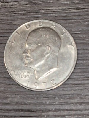 1972 D Eisenhower Ike Dollar  - Peg Leg Error/Variety 1D1-201 - Image 1 of 4