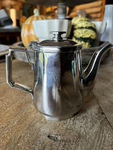 Cafetera tetera vintage MCM International Decorator 18-8 de acero inoxidable cepillado - Imagen 1 de 7