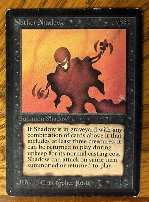 MTG Nether Shadow #MTGNetherShadow #AlphaSetMTG #GraveyardRecursion #MTG - Image 1 of 2
