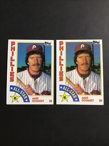 1984 Topps ALL STAR  #388 Mike Schmidt - 2 CARDS LOT - NM-MINT 5086