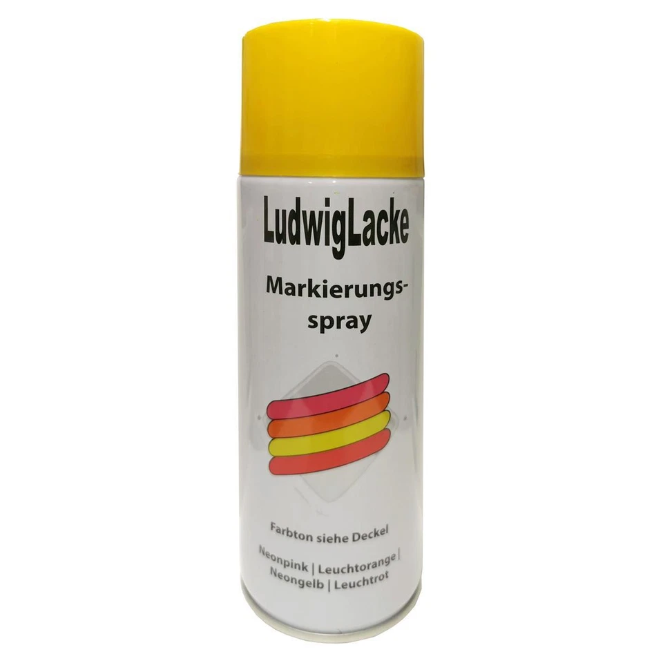 LUDWIG LACKE Markierungsspray 400ml Light Yellow viele Einsatzmöglichkeiten