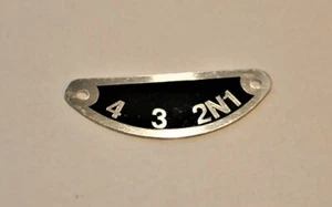 57-1417 TRIUMPH GEARBOX INDICATOR PLATE 500 - Picture 1 of 1