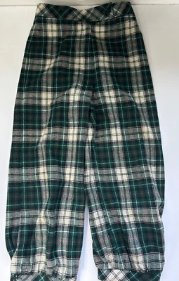 VINTAGE JH  Wool Plaid Knickers Plus 4  green blue white   Junior 8/9 RUN SMALL - Image 1 of 4