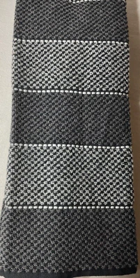 KITCHENAID TOALLAS DE COCINA (2) RAYAS ANCHAS NEGRAS 100% ALGODÓN NUEVO EN PAQUETE Foto 1 de 2