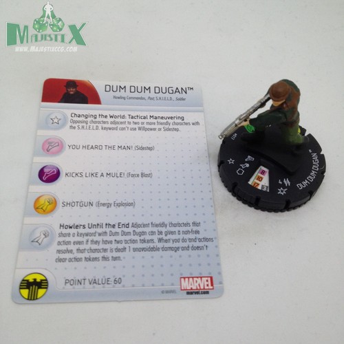 Heroclix Nick Fury, Agent of SHIELD set Dum Dum Dugan #017 Uncommon fig ...