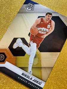 2020-21 PANINI MOSAIC NIKOLA JOKIC #21 BASE CSTORE MORE RARE NUGGETS - Picture 1 of 4