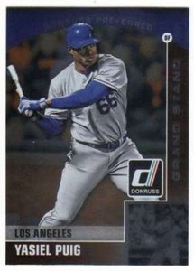 2015 Donruss Donruss Preferred Bronze Grand Stand #32 Yasiel Puig Dodgers