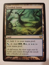Flooded Grove. Eventide. mtg magic the gathering. new, never played.