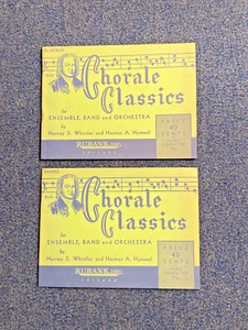 Two Chorale Classics Music Booklets For E Flat Horns And Basses - Picture 1 of 7