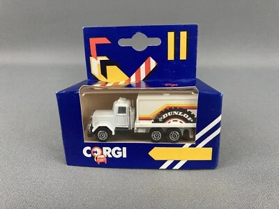 Corgi 1/64 Dunlop Semi Box Container Truck White Diecast 1984 NIB #J9 - Image 1 of 4