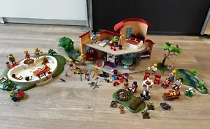 Playmobil Ferienhaus mit Pool, Baumschaukel, Feuerstelle,… - Bild 1 von 7