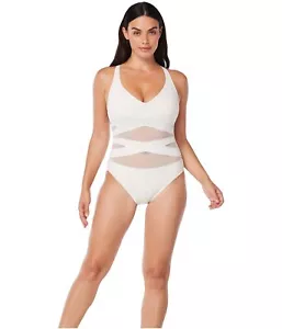 Bleu Rod Beattie Don't Mesh with Me V-Neck Crisscross Back Coconut Water 14 - Picture 1 of 1