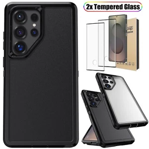 For Samsung Galaxy S25 Ultra S25 Plus Rubber Phone Case Cover / Screen Protector - Picture 1 of 37