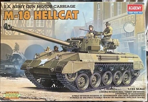 Academy 1/35 U.S. Army Gun Motor Carriage M-18 Hellcat Tank Destroyer W/ Extras - Picture 1 of 16