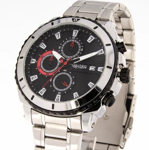 Nautec No Limit Orologio Uomo Cronografo 55.316.90 Colore Argento Nero Cronometro - Foto 1 di 4