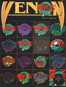 1995-96 Detroit Vipers International Hockey League Program - IHL #FWIL